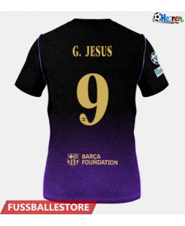 Günstige Barcelona Gabriel Jesus #9 Auswärtstrikot 2026-27 Kurzarm